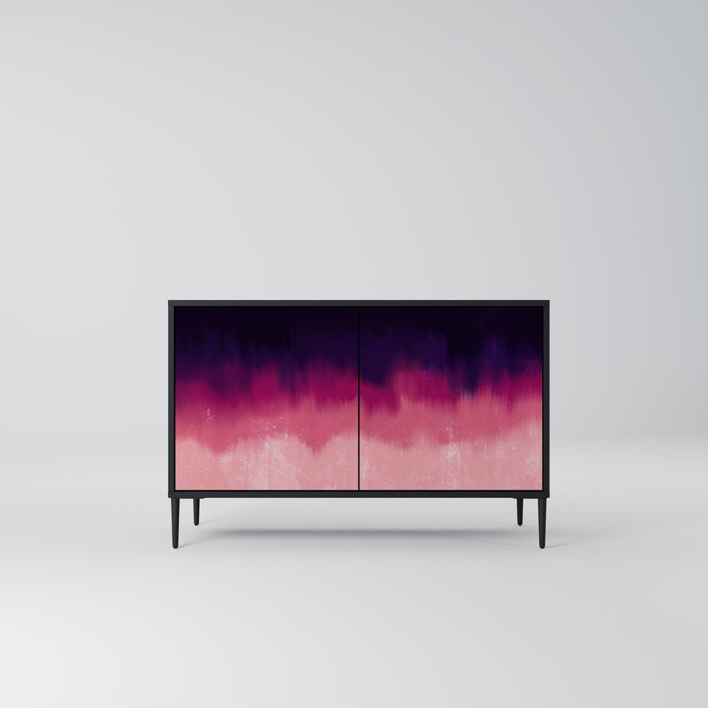 AURORA BOREALIS 2-Door Sideboard in Black Finish