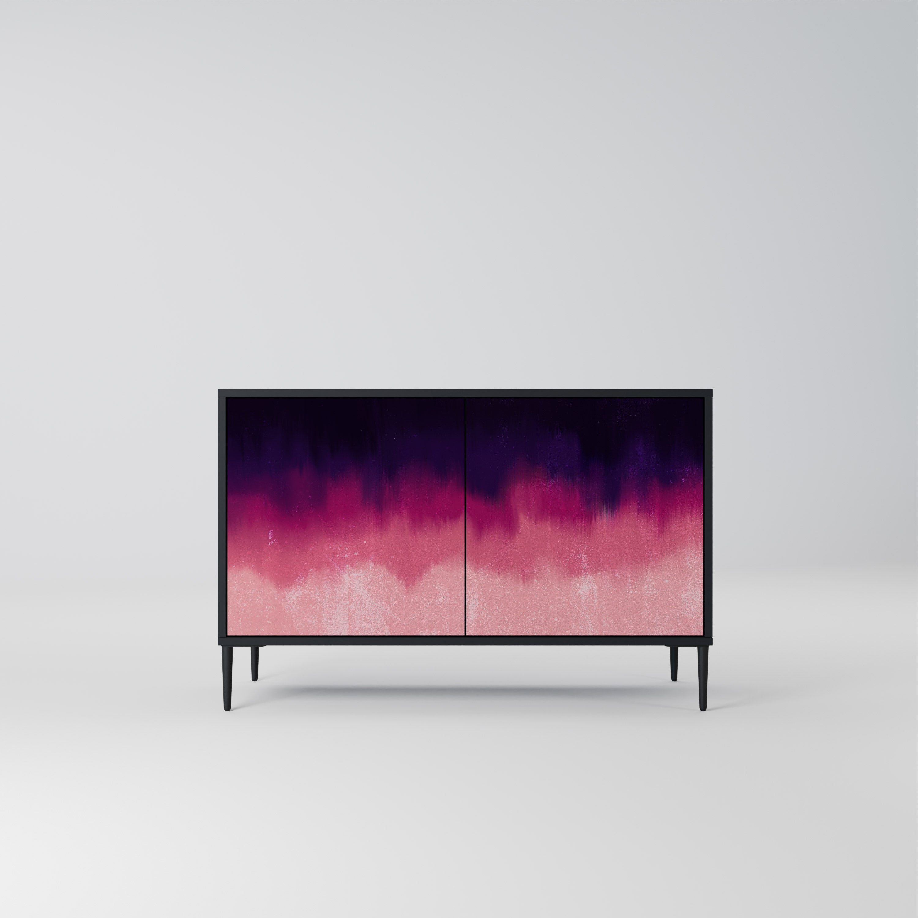 AURORA BOREALIS 2-Door Sideboard in Black Finish