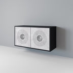 SOLID CIRCLES 2-Door Sideboard in Black Finish