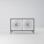 SOLID CIRCLES 2-Door Sideboard in Black Finish