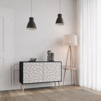 PASSING SECONDS 2-Door Sideboard in Black Finish