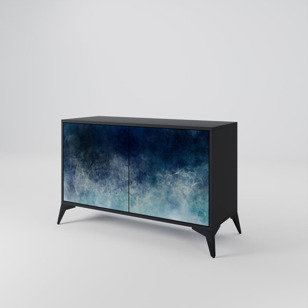 CELESTIAL FALL 2-Door Sideboard in Black Finish