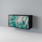 ABSTRACT ALCHEMY Sideboard mit 2 Türen in Schwarz