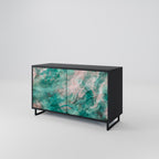 ABSTRACT ALCHEMY Sideboard mit 2 Türen in Schwarz