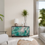 ABSTRACT ALCHEMY Sideboard mit 2 Türen in Schwarz