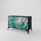 ABSTRACT ALCHEMY Sideboard mit 2 Türen in Schwarz