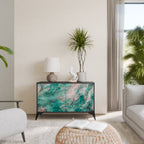 ABSTRACT ALCHEMY Sideboard mit 2 Türen in Schwarz