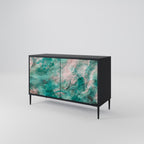 ABSTRACT ALCHEMY Sideboard mit 2 Türen in Schwarz