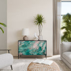 ABSTRACT ALCHEMY Sideboard mit 2 Türen in Schwarz