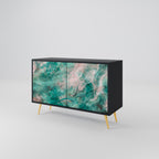 ABSTRACT ALCHEMY Sideboard mit 2 Türen in Schwarz