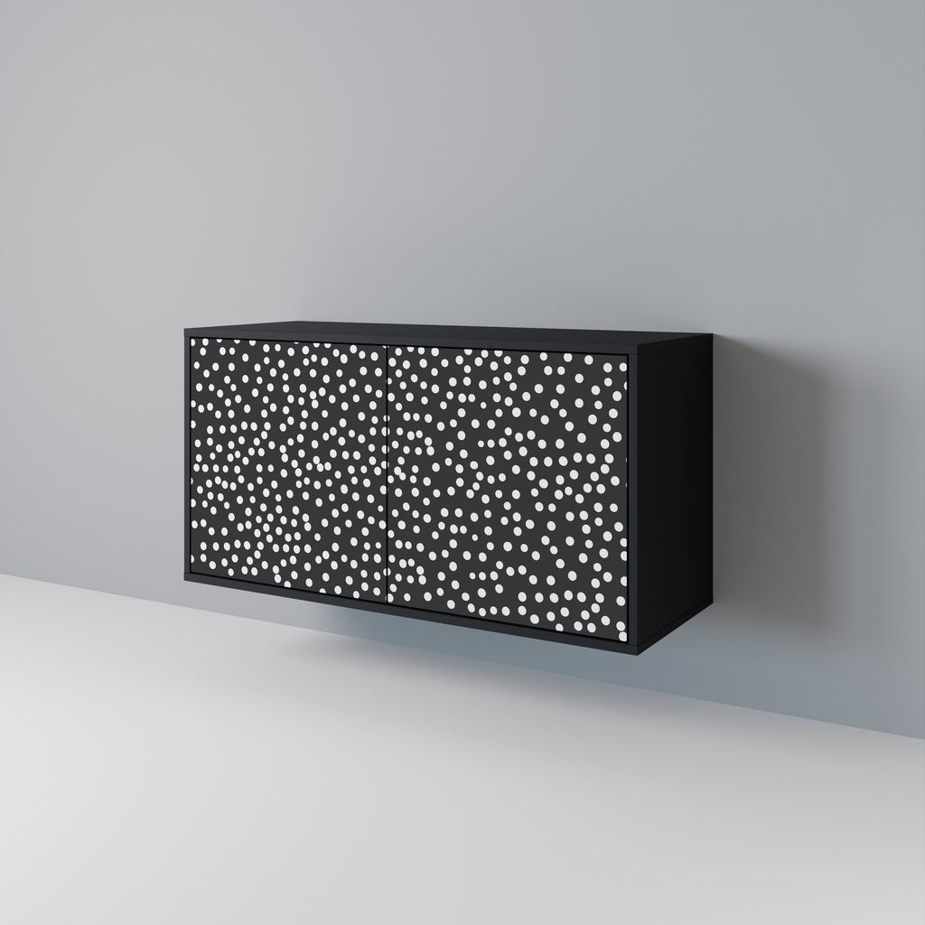BLINDING LIGHTS 2-Door Sideboard in Black Finish