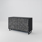 BLINDING LIGHTS 2-Door Sideboard in Black Finish