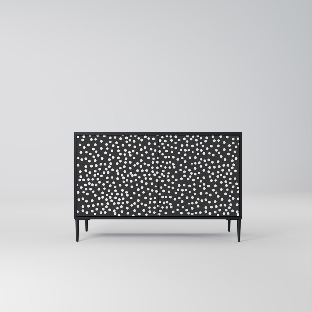 BLINDING LIGHTS 2-Door Sideboard in Black Finish