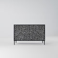 BLINDING LIGHTS 2-Door Sideboard in Black Finish