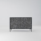 BLINDING LIGHTS 2-Door Sideboard in Black Finish