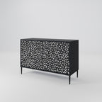 BLINDING LIGHTS 2-Door Sideboard in Black Finish