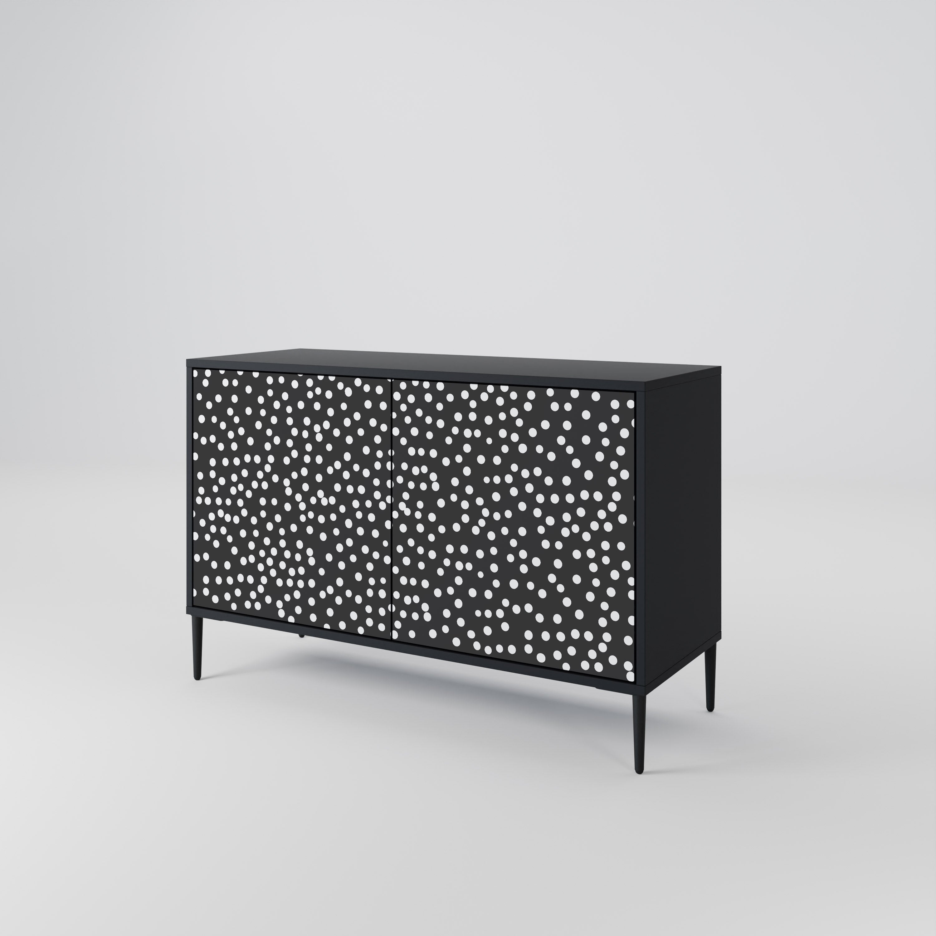 BLINDING LIGHTS 2-Door Sideboard in Black Finish