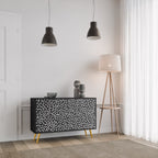 BLINDING LIGHTS 2-Door Sideboard in Black Finish