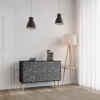 BLINDING LIGHTS 2-Door Sideboard in Black Finish
