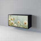 DREAMY MEADOW 2-Door Sideboard in Black Finish