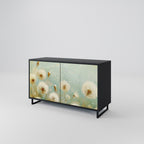 DREAMY MEADOW 2-Door Sideboard in Black Finish