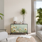 DREAMY MEADOW 2-Door Sideboard in Black Finish