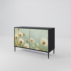 DREAMY MEADOW 2-Door Sideboard in Black Finish