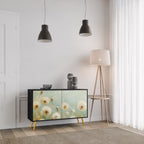 DREAMY MEADOW 2-Door Sideboard in Black Finish