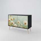 DREAMY MEADOW 2-Door Sideboard in Black Finish