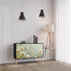 DREAMY MEADOW 2-Door Sideboard in Black Finish