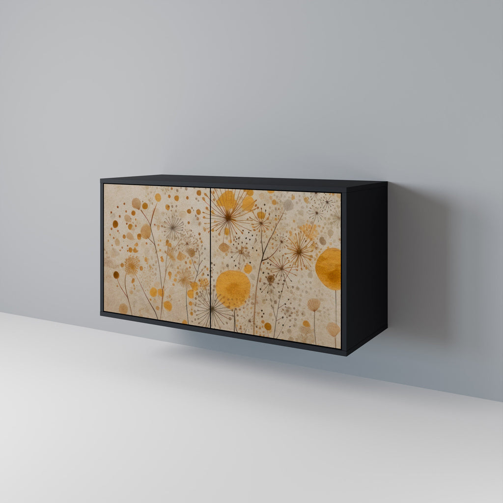 MORNING GLADE 2-Door Sideboard in Black Finish