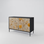 MORNING GLADE 2-Door Sideboard in Black Finish