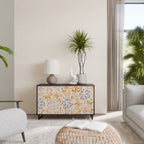 SPRING WHIMSY 2-Door Sideboard in Black Finish