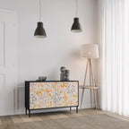 SPRING WHIMSY 2-Door Sideboard in Black Finish
