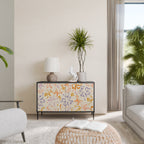 SPRING WHIMSY 2-Door Sideboard in Black Finish