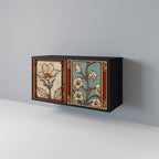 TIMELESS FLORA 2-Door Sideboard in Black Finish