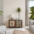 TIMELESS FLORA 2-Door Sideboard in Black Finish