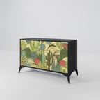 SUCCULENTS KALEIDOSCOPE 2-Door Sideboard in Black Finish