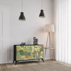 SUCCULENTS KALEIDOSCOPE 2-Door Sideboard in Black Finish