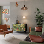 SUCCULENTS KALEIDOSCOPE 2-Door Sideboard in Black Finish