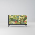 SUCCULENTS KALEIDOSCOPE 2-Door Sideboard in Black Finish