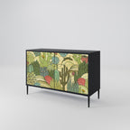 SUCCULENTS KALEIDOSCOPE 2-Door Sideboard in Black Finish