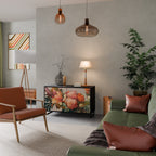 STYLISH BEAUTY Sideboard mit 2 Türen in Schwarz