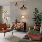 STYLISH BEAUTY Sideboard mit 2 Türen in Schwarz