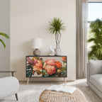 STYLISH BEAUTY Sideboard mit 2 Türen in Schwarz