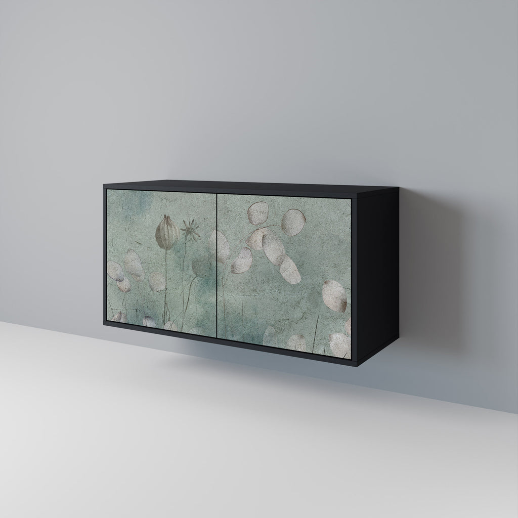 NIGHT LADY Sideboard mit 2 Türen in Schwarz