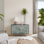 NIGHT LADY Sideboard mit 2 Türen in Schwarz