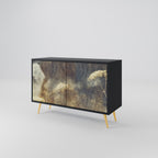 GENTLE POWER 2-Door Sideboard in Black Finish