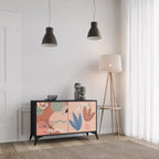 PASTEL DESTINY 2-Door Sideboard in Black Finish