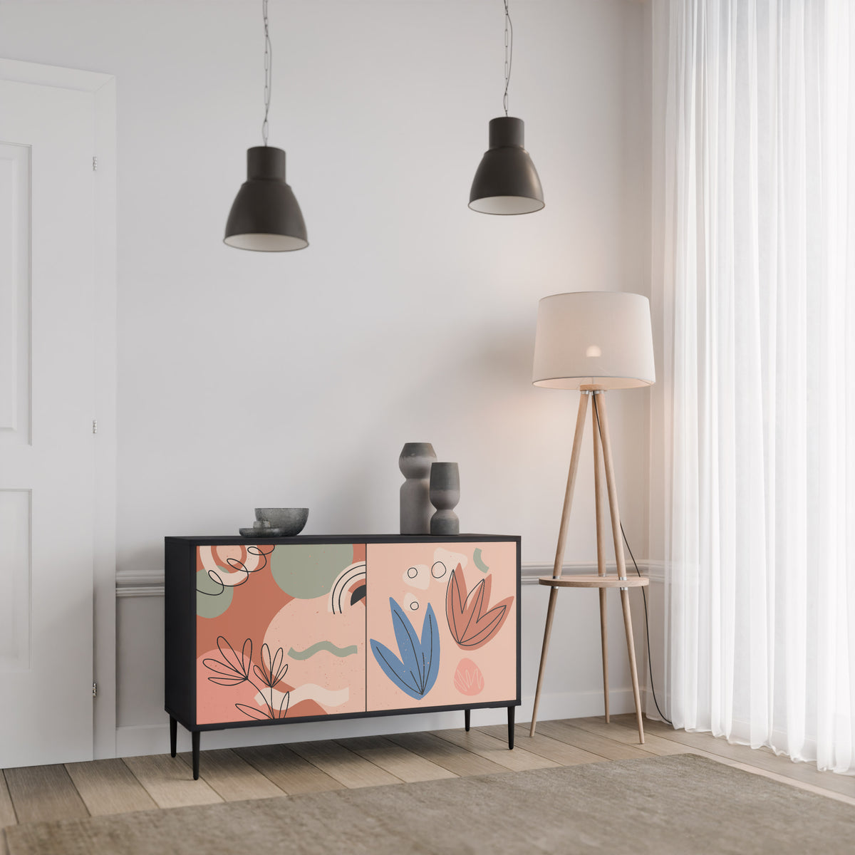 PASTEL DESTINY 2-türiges Sideboard